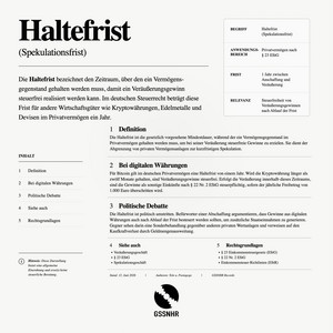 Haltefrist by Tole, Poetagoge, GSSNHR
