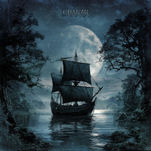 Black drakkar in the night by Bjorgamus