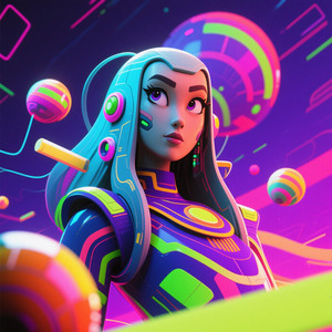 Karys Solenne Vanderlyn - 夜空とフライドチキン