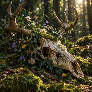 Deer Skull Crown by antler