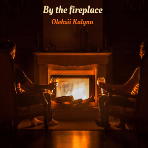 By the fireplace