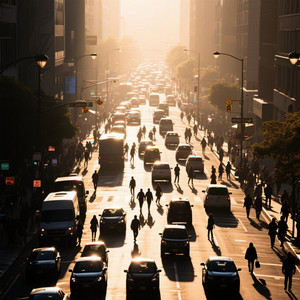 City Morning Rush by TJIU HUI HUI