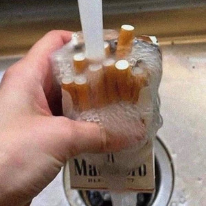 cursed cigarette images Smoking emoji Sticker He Aint call back -