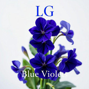 Blue Violets by Lali Gordzamashvili