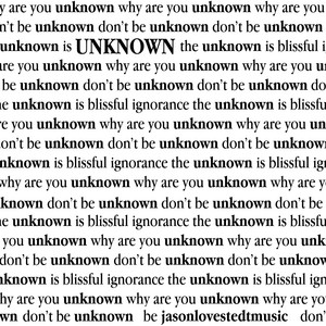 Unknown by Jason Lovestedt