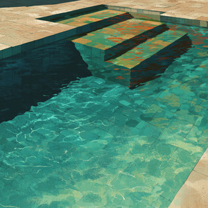Still Pool Steps by Onda Kura
