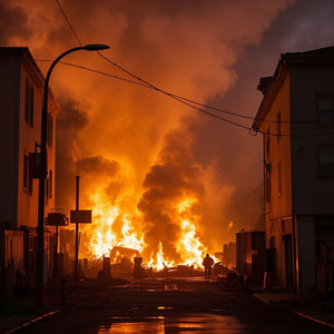 fuego en barrio obrero by Sherla 68
