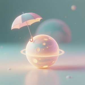 The moon borrowed my umbrella by M. TRIYONO