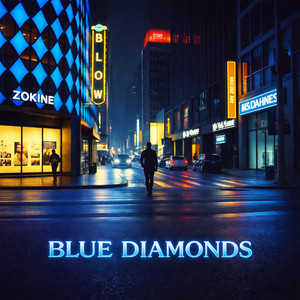 Blue Diamonds Shining by JaxTon Brooks