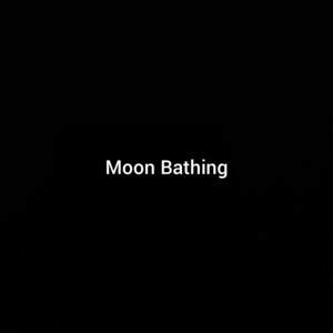 Moon Bathing by lights on earth