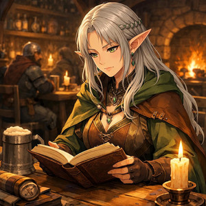 The Old Book by the Hearth by Ryn the Bard