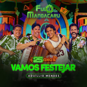 Capa do álbum Vamos Festejar - 25 Anos - Ao Vivo em Cruz das Almas/BA de Aduílio Mendes