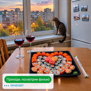 Приходи, посмотрим фильм by SAHALIN, Миша на смене