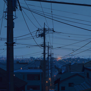 Wires at Dusk by Late Signal