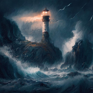 Обкладинка: A Lighthouse Keeper | Storm