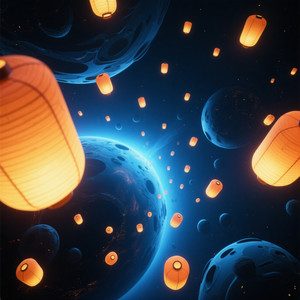 Lanterns Drifting Beyond the Edge of Space by EMI ANITA
