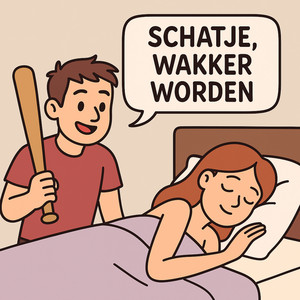 schatje wakker worden
