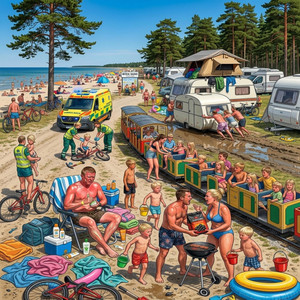 Kaos på Böda sand by Pinkarchid