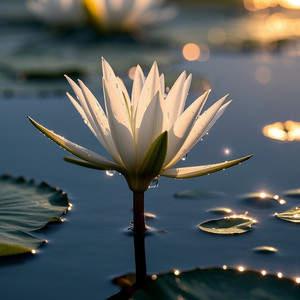 Dawn’s Kiss on the Lily by LAILI LILY