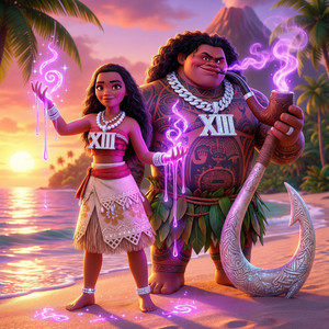 Big Maui and Moana freestyle