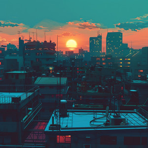 Drone Sunset by Luma Collective