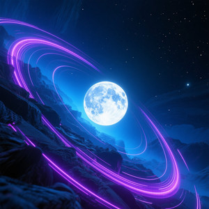 Wild Nights Moonlight Lights Orbit by DYAHAYUA CXDX95