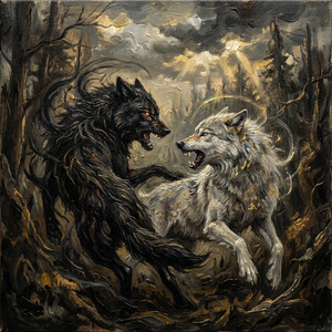 Two Wolves by Holy Fire Warriors