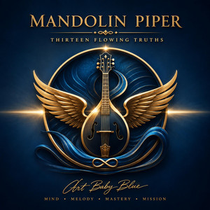 Mandolin Piper by Art Baby Blue