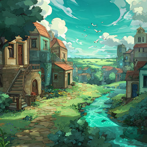 Twinleaf Town by Ashworth Stone
