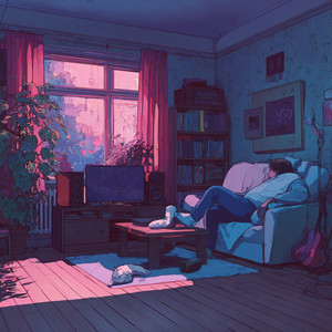 Shadow Rain Drift by Soft Lanterns