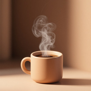 Coffee steam begins to rise by MUTRIN INTJE MAKKAH