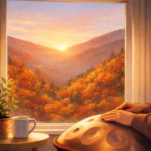 Amber Sunset by boat handpan