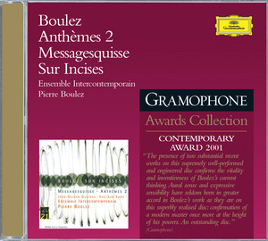 Boulez: Sur Incises; Messagesquisse; Anthèmes 2 album