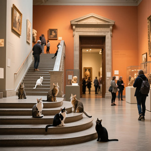 Marcus Taylor Jones - 猫と美術館