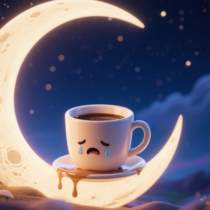 Crying Coffee in the Moon Pocket by JENNYASTY