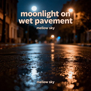 Moonlight on wet pavement by Mellow Sky