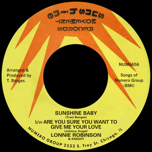 Lonnie Robinson — Sunshine Baby b/w Are You Sure You Want To Give Me Your Love (2026)