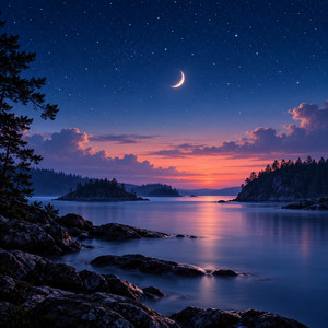 Moonlit Stillness by Solenith