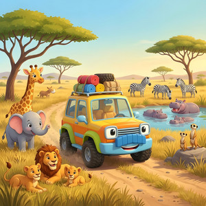Teuf-Teuf le Safari by Comptines de Panda