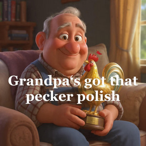 grandpa's got that pecker polish by Jeff Suits