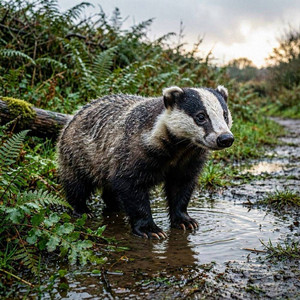 Muddy Paws in the Downpour by Rainy Animals