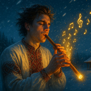 Обкладинка: Winter - Ukrainian flute and violin Version
