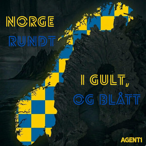 Norge rundt, i gult og blått - SiloRemix by Agent1
