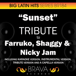 Brava HitMakers - Sunset (In the Style of Farruko, Shaggy & Nicky Jam) [Karaoke Version]