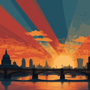 Sunrise Over London by Laserface