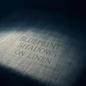 Blueprint Shadows On Linen by Elliot Sable