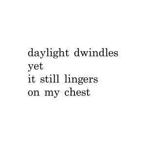 dwindles by hallway poems