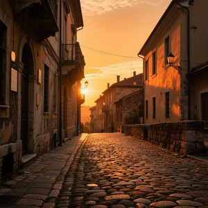 Sunset on Old Stone Streets by SHELLA RIZKY AMALIA R56