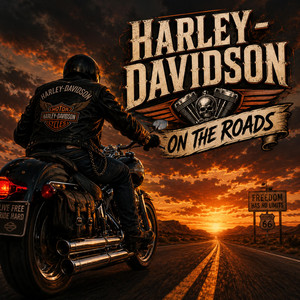 HARLEY DAVIDSON ON THE ROADS by MY LIFE