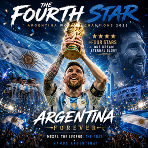 Argentina The Fourth Star (FIFA World Cup 2026) Champions by Ridam